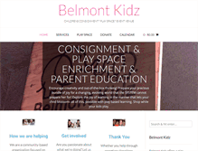 Tablet Screenshot of belmontkidz.com